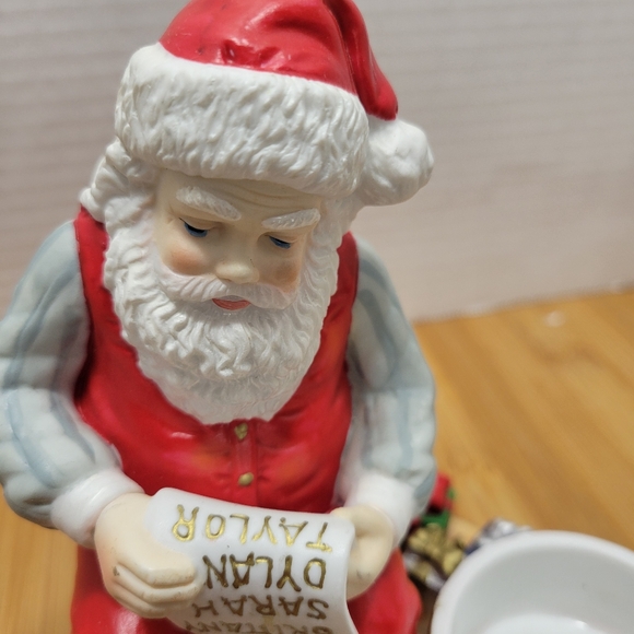PartyLite Santa Checking His List candle holder Party Lite Santa's List votive - Picture 9 of 13